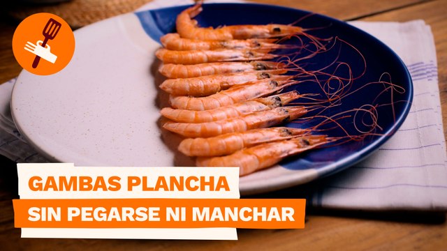 Gambas plancha sin pegarse ni manchar