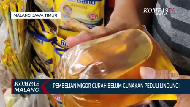 Pembelian Minyak Goreng Curah Dengan Aplikasi PeduliLindungi Belum Berlaku Di Pasar Malang