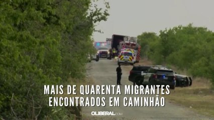 Mais de quarenta migrantes encontrados em caminhão