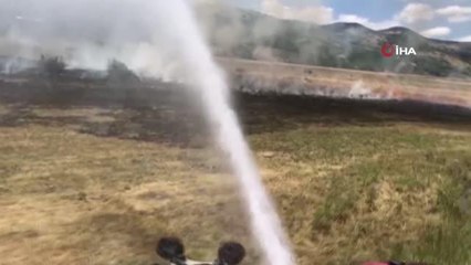 Bingöl'de ot yangını ormana sıçramadan söndürüldü