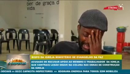 Veja o vídeo| BISPO DA IGREJA MINISTÉRIO DE EVANGELHO DA PAZ ACUSADO DE RECUSAR APOIO AO MEMBRO E TRABALHADOR DA IGREJA