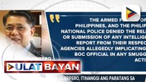 BOC Comm. Guerrero, itinanggi ang paratang na sangkot umano siya sa agricultural smuggling