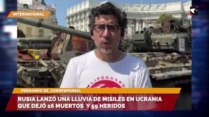 Rusia lanzó una lluvia de misiles en ucrania que dejó 16 muertos