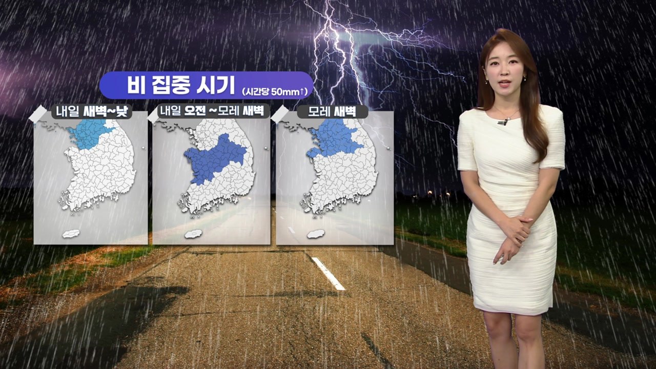 [날씨] 야행성 게릴라 호우...수도권 모레까지 300㎜ 폭우 / YTN