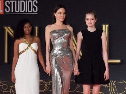 Hingucker-Trio: Angelina Jolie mit Töchtern auf dem roten Teppich