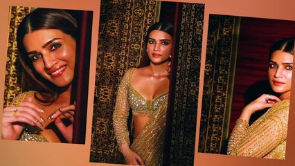 Kriti Sanon looks radiant in embellished saree