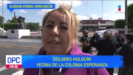 Bloquean avenida Chimalhuacán por falta de agua