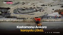 Kastamonu-Ankara karayolunda çökme