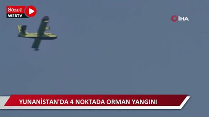 Download Video: Yunanistan’da 4 noktada orman yangını