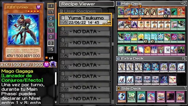 Yu-Gi-Oh! 5D's Tag Force 6 PSP Español - Yuma Tsukumo (Anime) Deck Profile #ZEXAL #InvocacionXYZ
