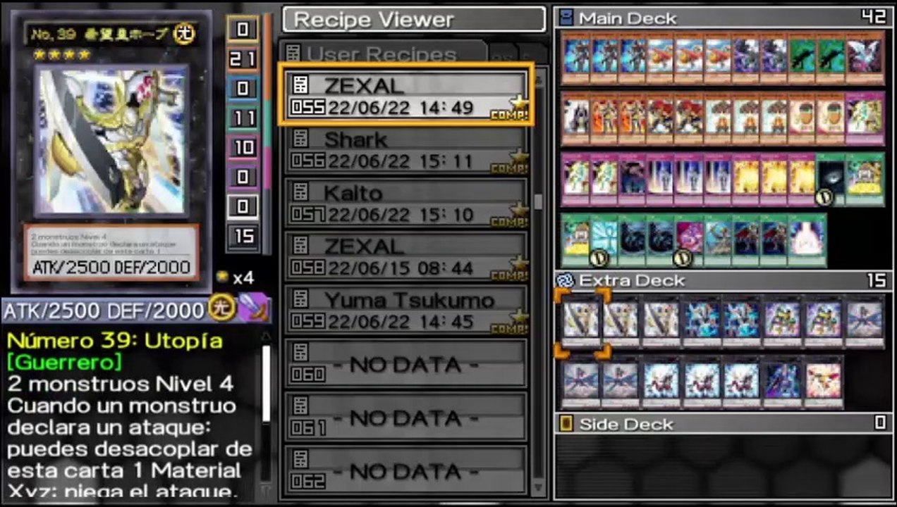 Yu-Gi-Oh! 5D's Tag Force 6 Espaol - Yuma Tsukumo (Videojuegos) Deck  Profile #ZEXAL #InvocacionXYZ
