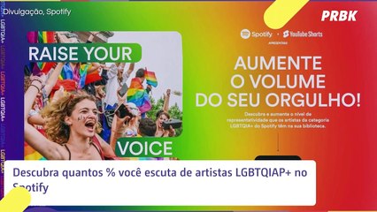 Descubra quantos % você escuta de artistas LGBTQIAP+ no Spotify