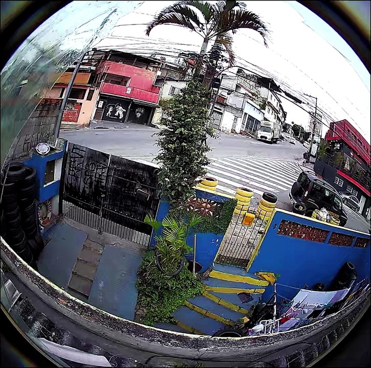 Turning Truck Tips Barely Misses Motorcyclist