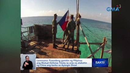 Lorenzana: Puwedeng gamitin ng Pilipinas ang Mutual Defense Treaty sa oras na atakihin ng China ang barko sa Ayungin Shoal | Saksi