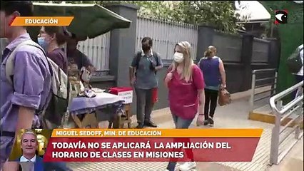 Todavía no se aplicará la ampliación del horario de clases en Misiones