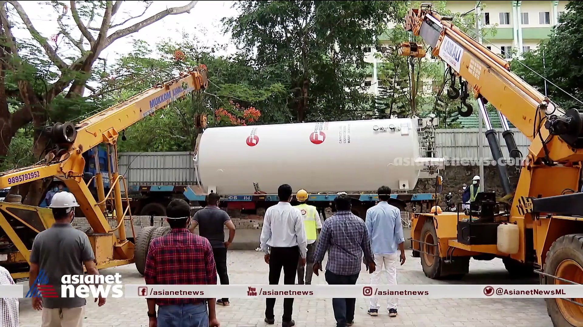 കോഴിക്കോട് മെഡിക്കല്‍ കോളേജില്‍ ഓക്‌സിജന്‍ ടാങ്ക് സ്ഥാപിച്ചു