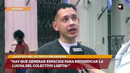 "Hay que generar espacios para reivindicar la lucha del colectivo lgbtiq+"
