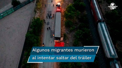 Migrantes fallecidos en tráiler en Texas fueron rociados con condimento para bisteces