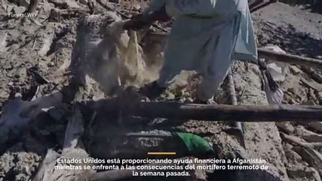 Estados Unidos aportará casi 55 millones de dólares en asistencia humanitaria por terremoto en Afganistán