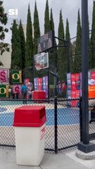 Stephen Curry Struggles With Shooting at Amusement Park