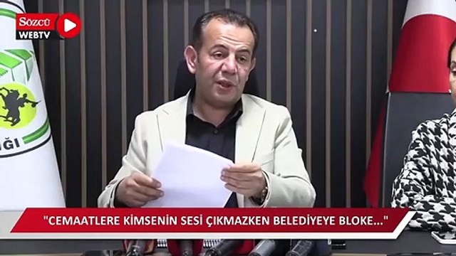 Tanju Özcan: Cemaatlere kimsenin sesi çıkmazken belediyenin bağışına bloke konuldu