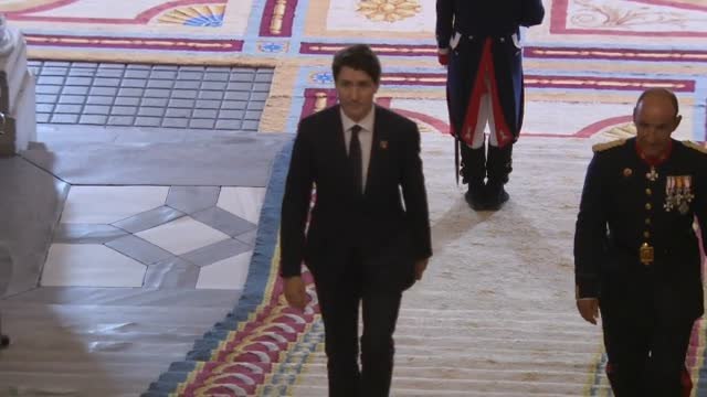 Los líderes internacionales cenan en el Palacio Real