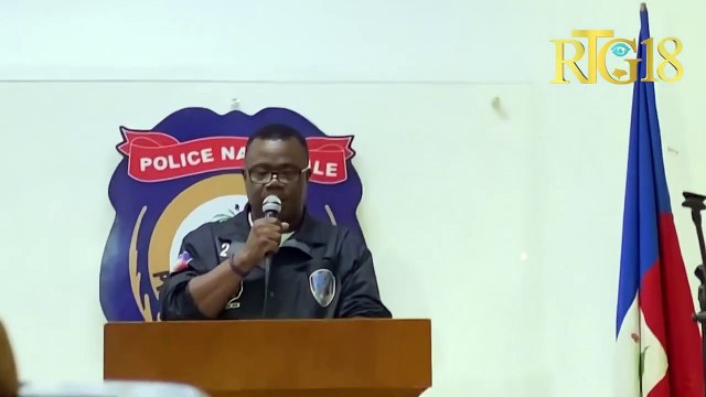 Pòt pawòl PNH la Garry Desrosiers prezante bilan swivi ankèt sou asasina prezidan Jovenel Moïse la.