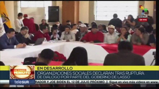 Conaie mantiene sus demandas para continuar el paro nacional en Ecuador