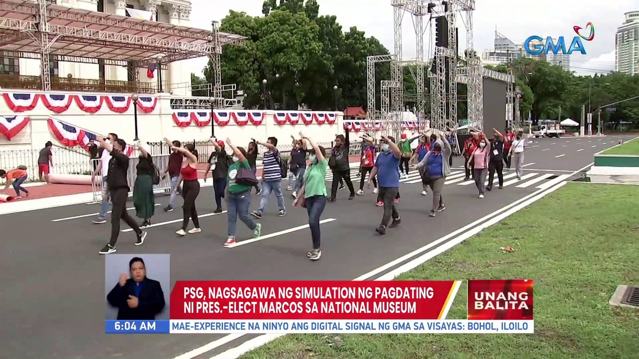PSG, nagsasagawa ng simulation ng pagdating ni Pres.-elect Marcos sa National Museum | UB