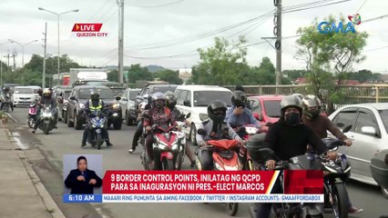 QCPD: Asahan ang mas mahigpit na checkpoints bukas | UB