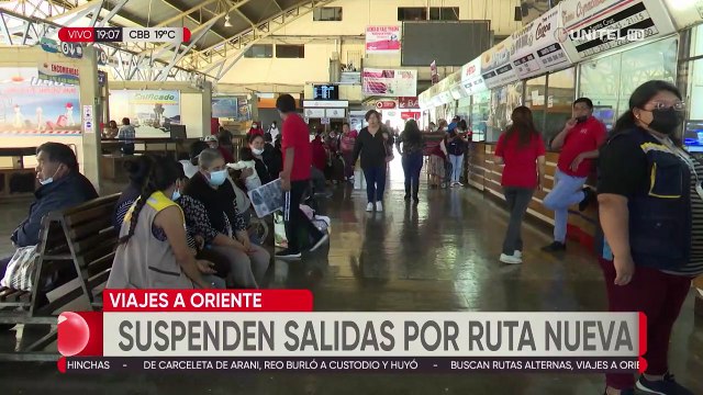 Cochabamba: suspenden salida de buses por la carretera nueva hacia el oriente del país