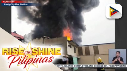 Pabrika ng pintura sa Pasig, nasunog