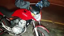 Jovem motociclista fica ferida após colisão na Rua Nereu Ramos