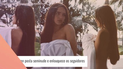 Rafa Kalimann surpreende ao postar seminude com bumbum à mostra. Fotos!