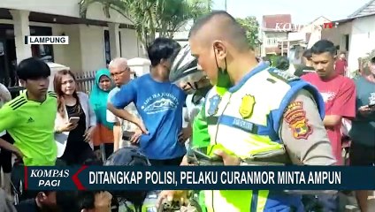 Ditangkap Polisi, Dua Pelaku Pencurian Motor Teriak Mohon Ampun