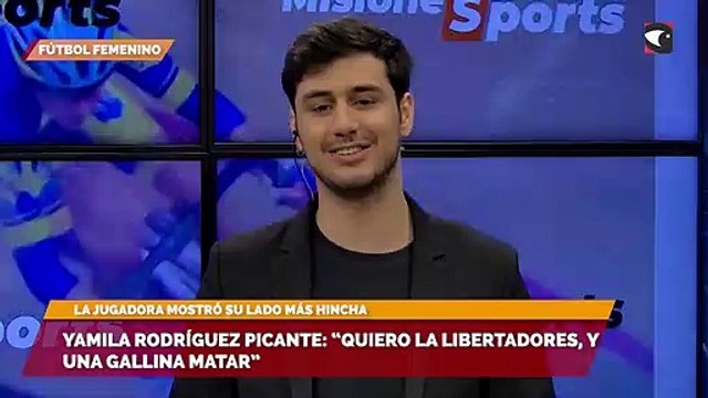 Yamila Rodríguez picante Quiero la Libertadores, y una gallina matar