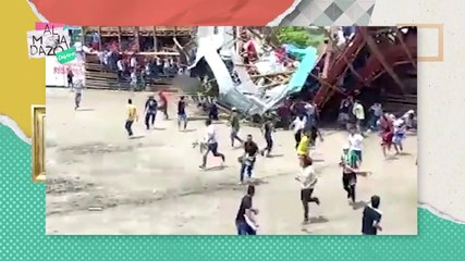 Palco se derrumba en plaza de toros - Almohadazo Casero