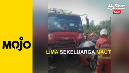 Budak, bayi maut kemalangan treler di Jalan Kuantan-Gambang