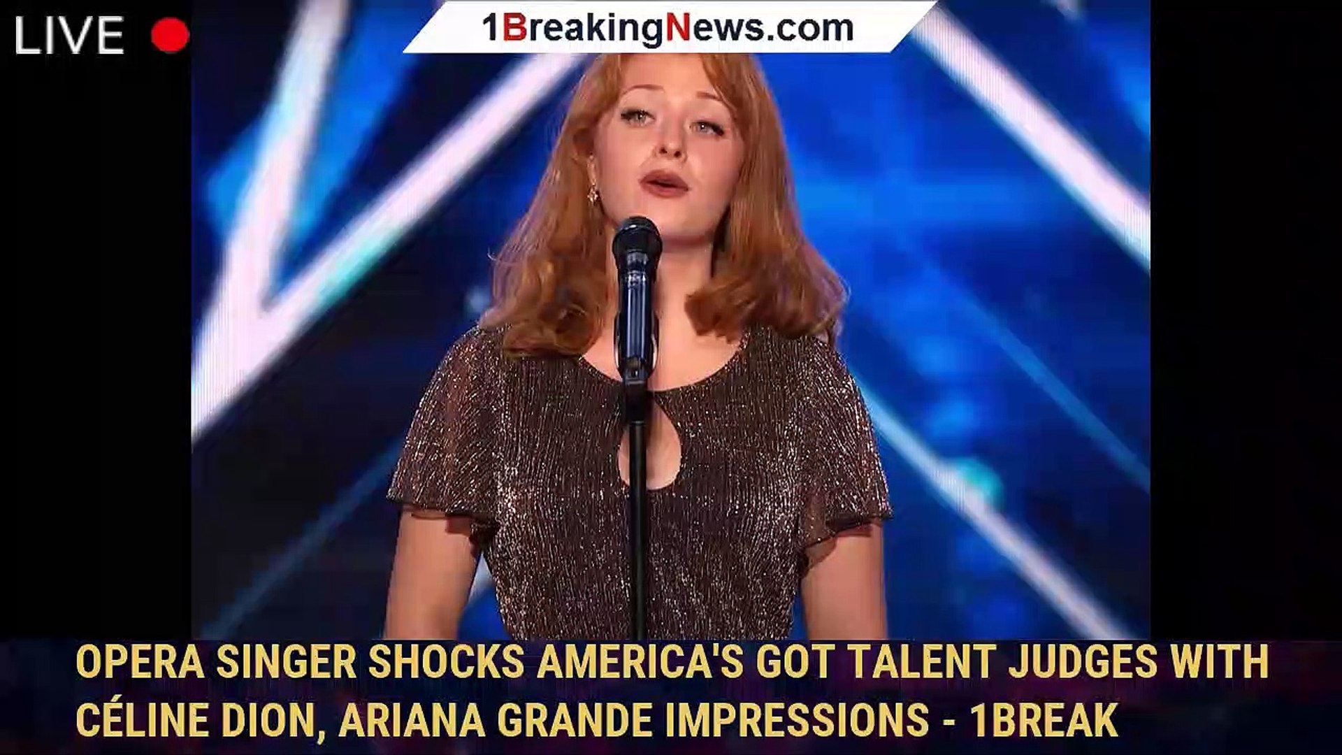 Opera Singer Shocks America s Got Talent Judges with C line Dion Ariana Grande Impressions 1break