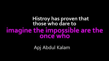 Apj Abdul Kalam Motivational speech
