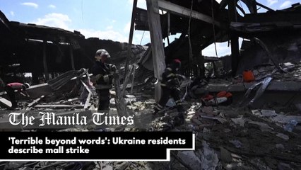 'Terrible beyond words': Ukraine residents describe mall strike