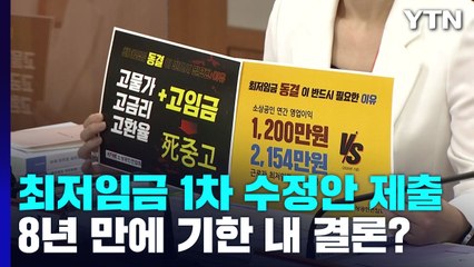 최저임금 1차 수정안 제출...8년 만에 기한 내 결론? / YTN
