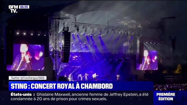 Le concert royal de Sting au château de Chambord