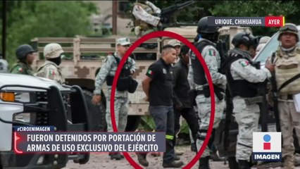 Personas detenidas en Urique fue por portación de armas