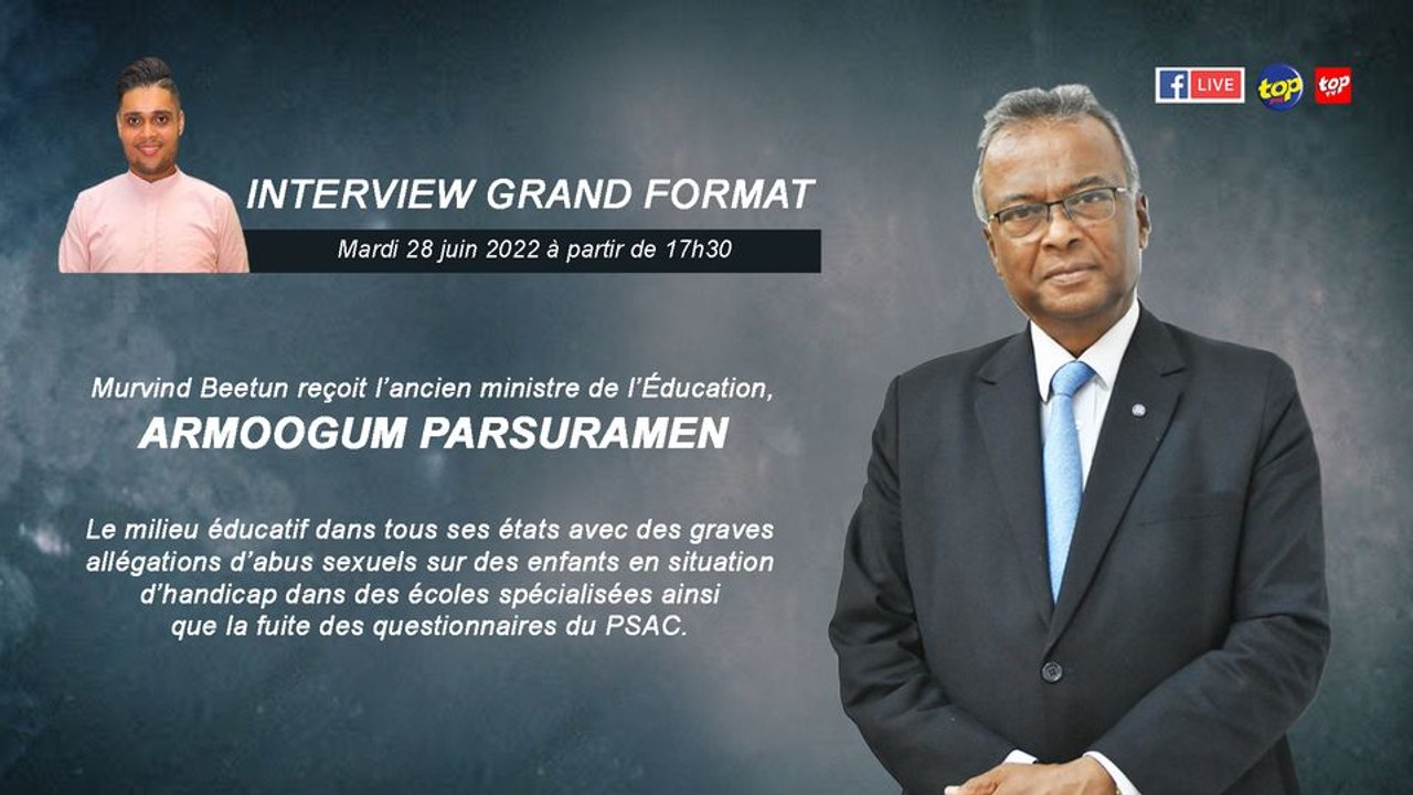 Zoom Extra : : Murvind Beetun reçoit l’ancien ministre de l’Éducation, Armoogum Parsuramen.