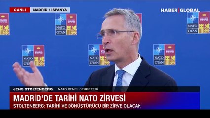 Stoltenberg: İsveç ve Finlandiya'yı üyeliğe davet edeceğiz, bu Türkiye anlaşmasının temeline dayanıyor