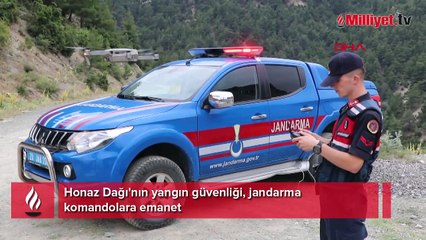 Honaz Dağı'nın yangın güvenliği, jandarma komandolara emanet