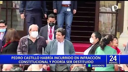 Advierten que Castillo cometió infracción constitucional al no recibir Comisión de Fiscalización