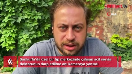 Acil doktorunu koridor boyunca darp ettiler