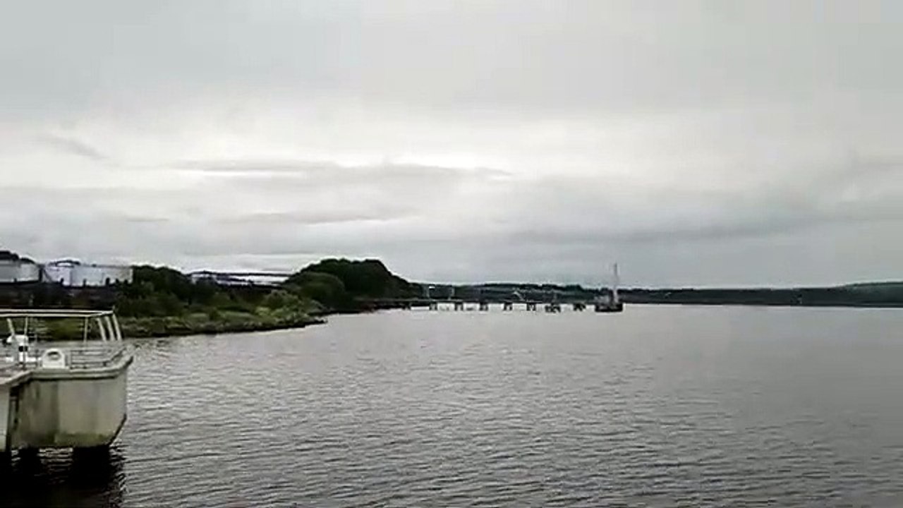 Foyle Bridge viewed from the River Foyle in Derry